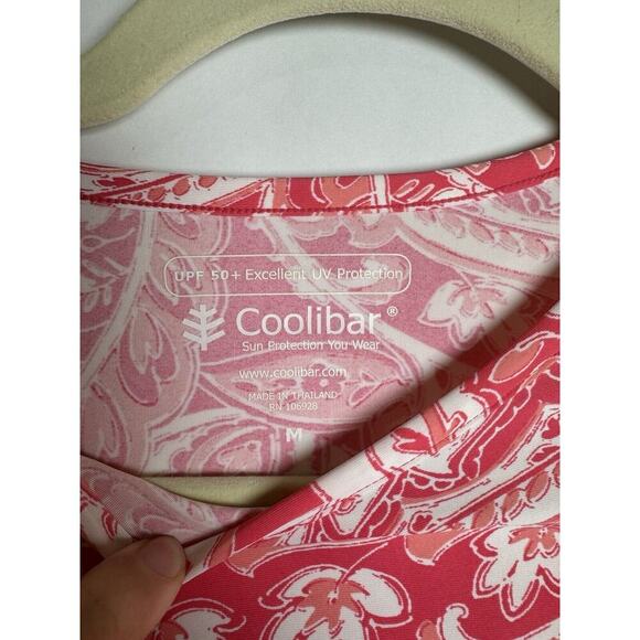 Coolibar UPF 50+ Women's Baikal Swim Top Sun Protective Radiant Coral Size M‎ - Picture 4 of 5